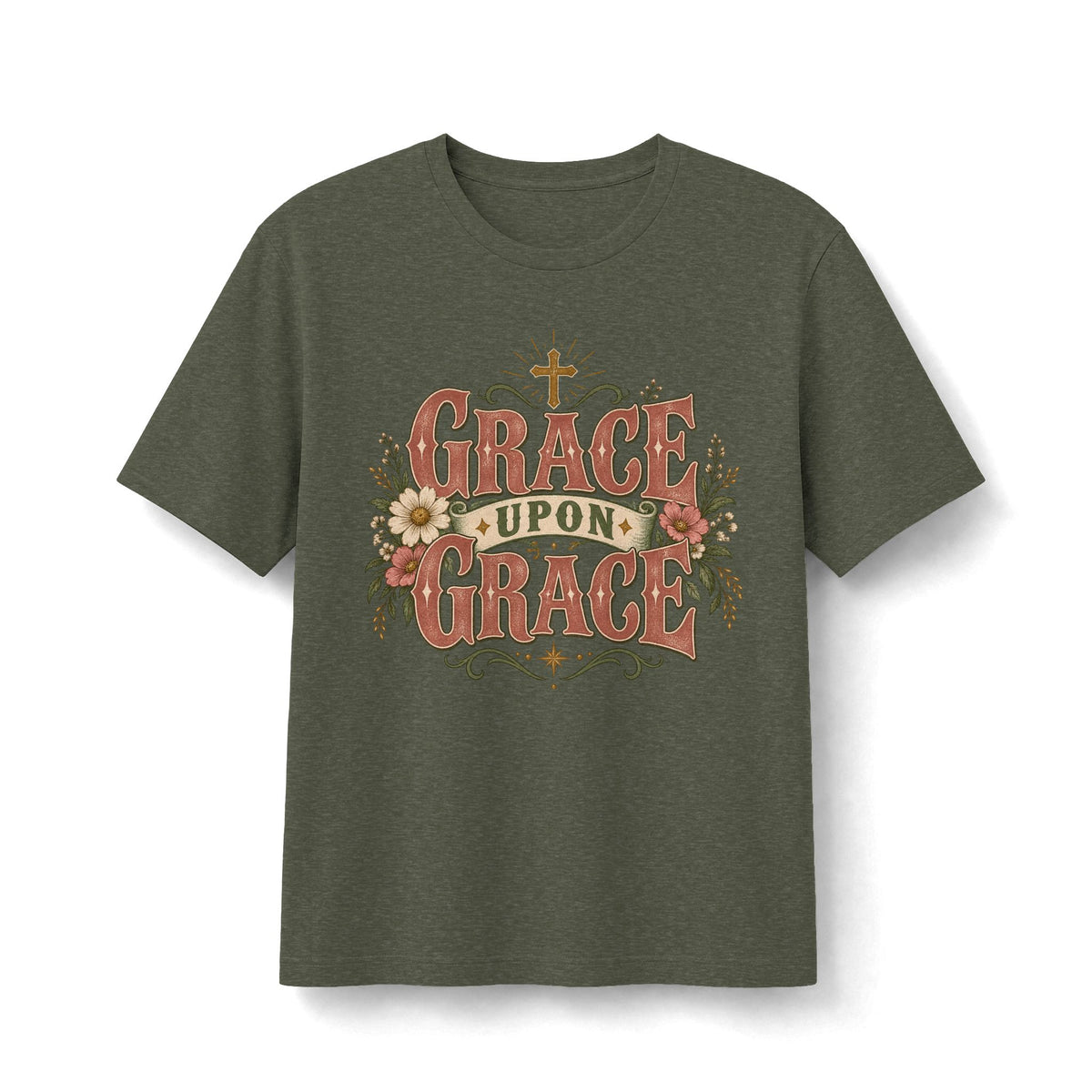 Grace Upon Grace Vintage Floral Faith Tee