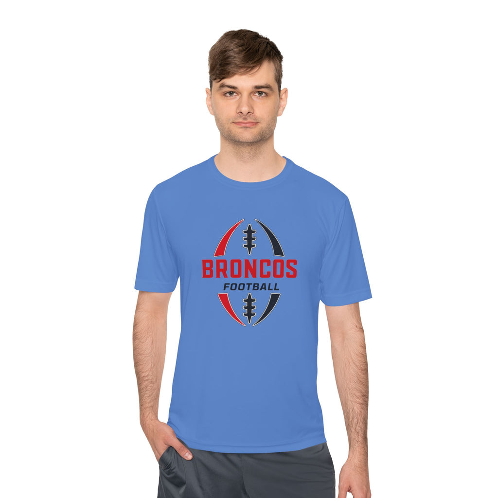 Broncos Football Tee — Moisture-Wicking Athletic Shirt