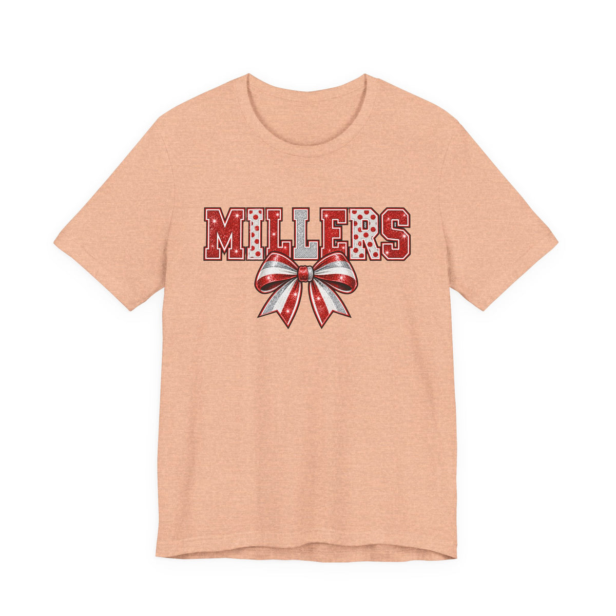Millers Red & Silver Bow Unisex Tee