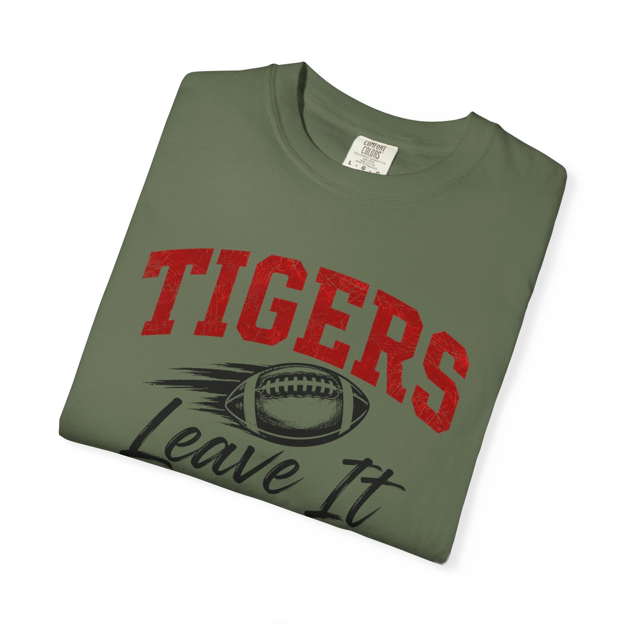 Tigers Leave It All on the Field/Comfort Colors Football Tee