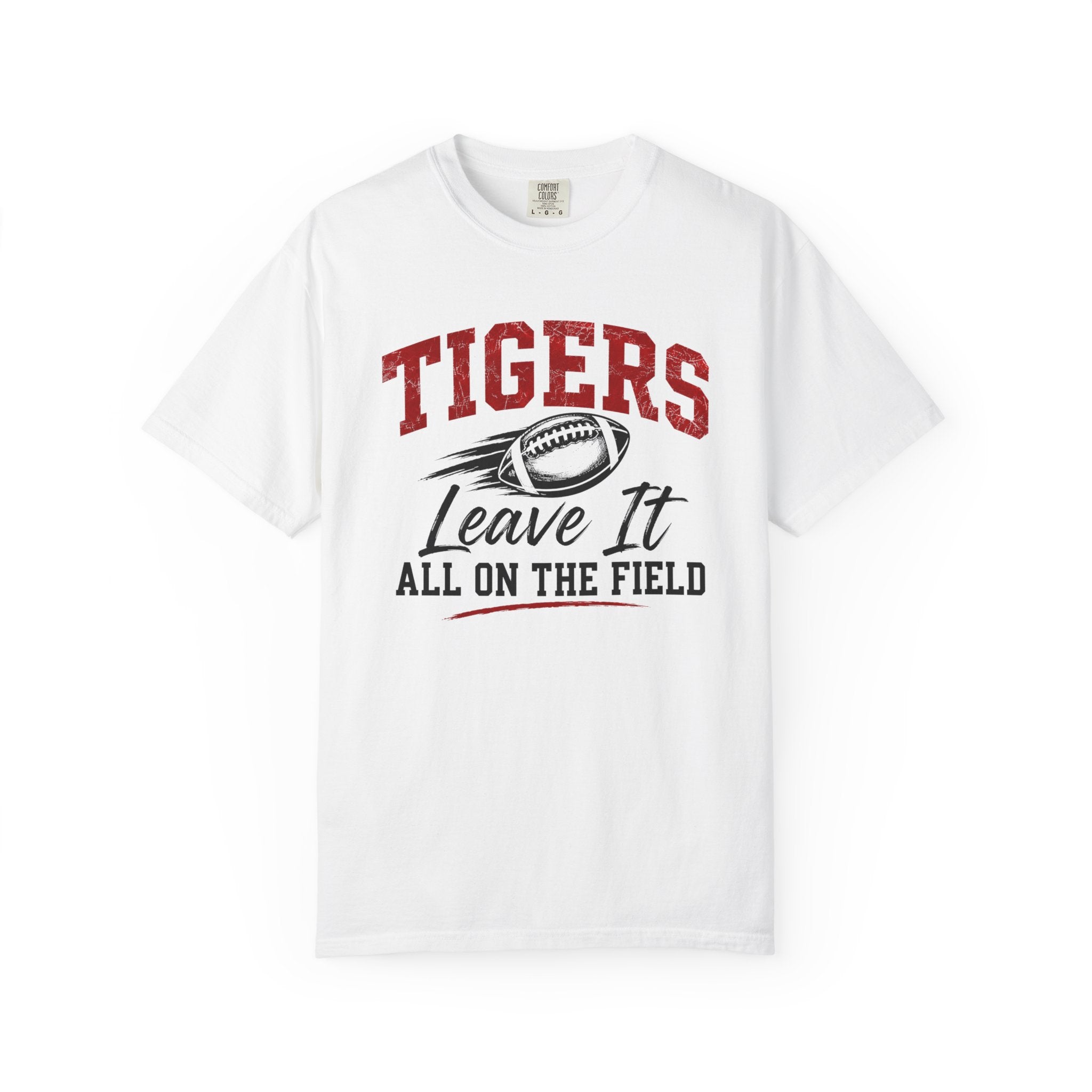 Tigers Leave It All on the Field/Comfort Colors Football Tee