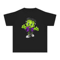 Kids Frankenstein Halloween T- Shirt - Cute Green Monster Youth Tee
