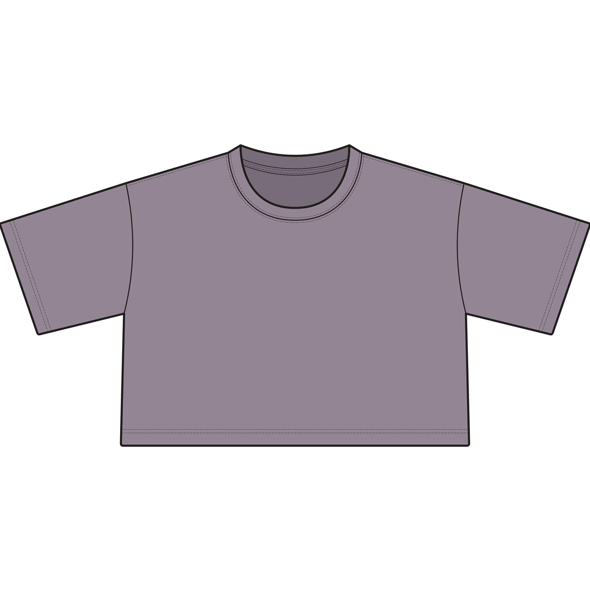 TIGERS Football Garment-Dyed Cropped Tee