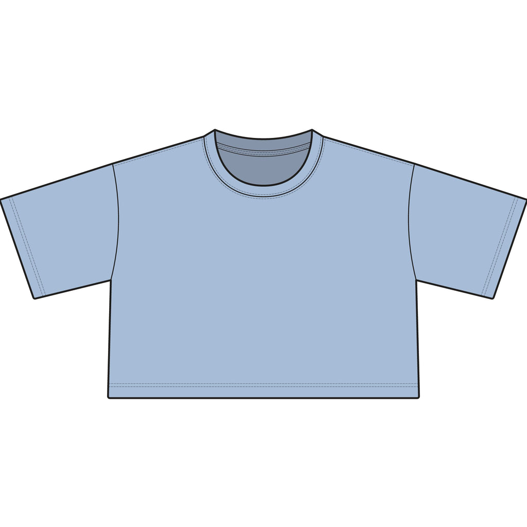 TIGERS Football Garment-Dyed Cropped Tee