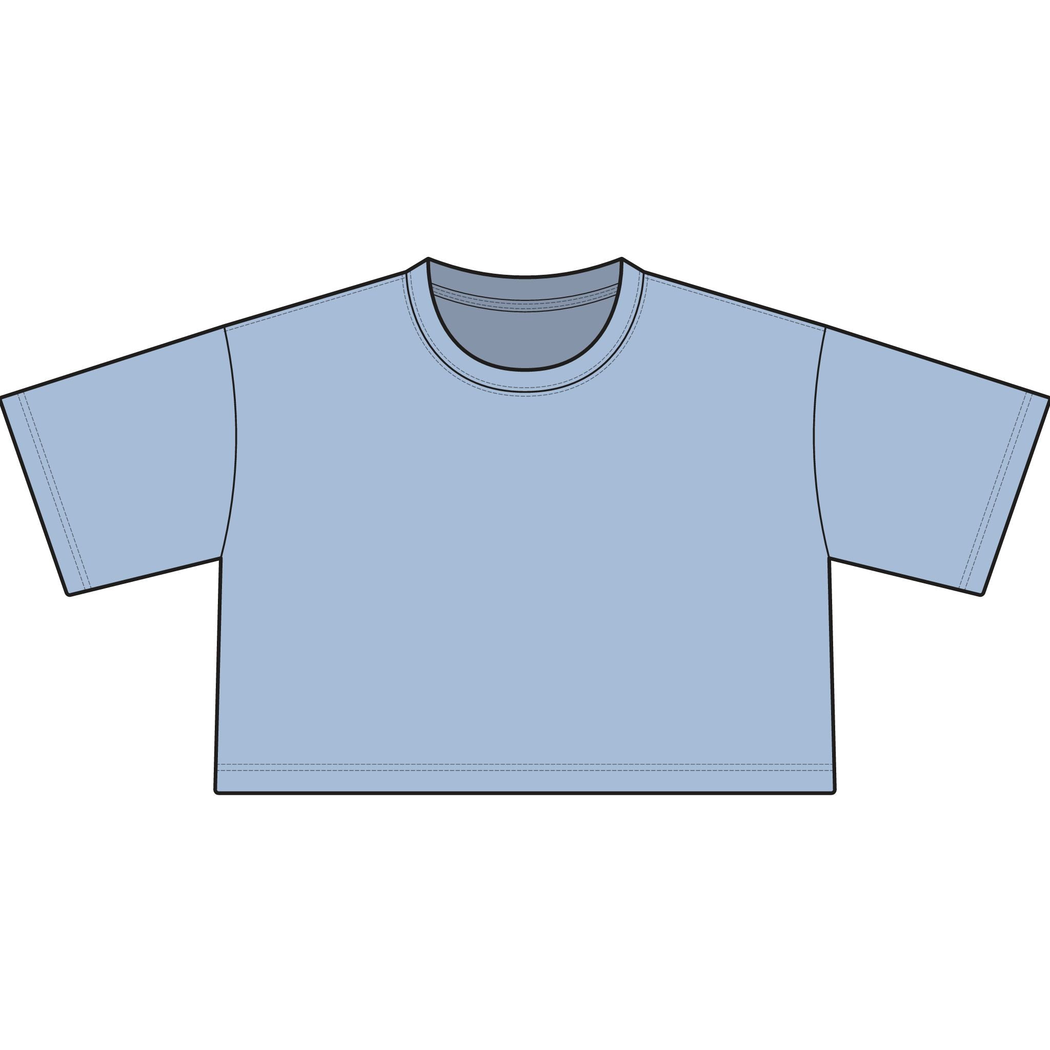 TIGERS Football Garment-Dyed Cropped Tee