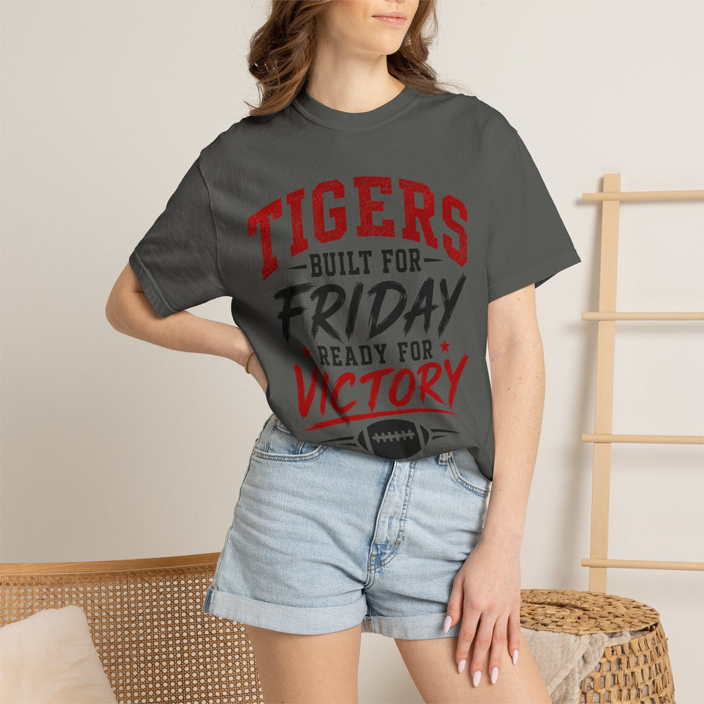 Tigers Built for Friday Football T-Shirt — Ready for Victory