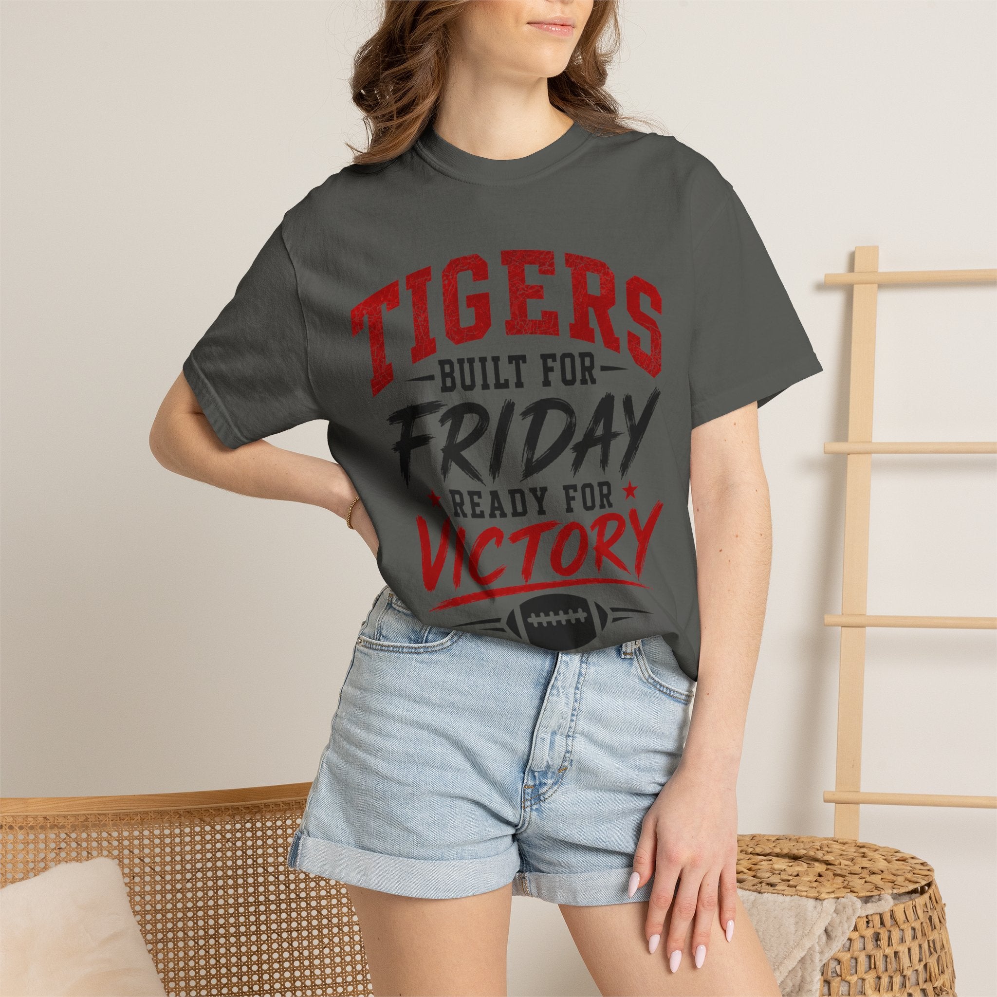 Tigers Built for Friday Football T-Shirt — Ready for Victory