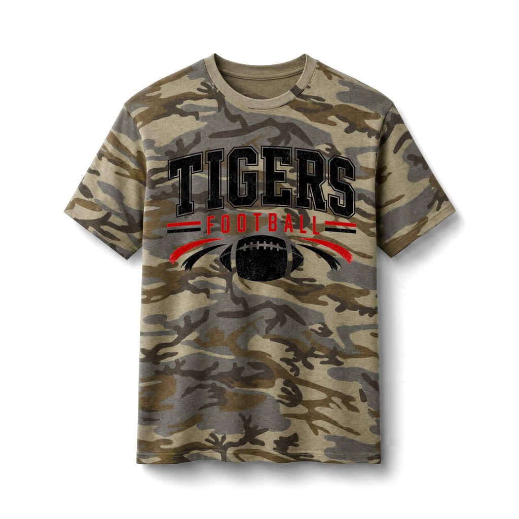 Tigers Football Camo Tee