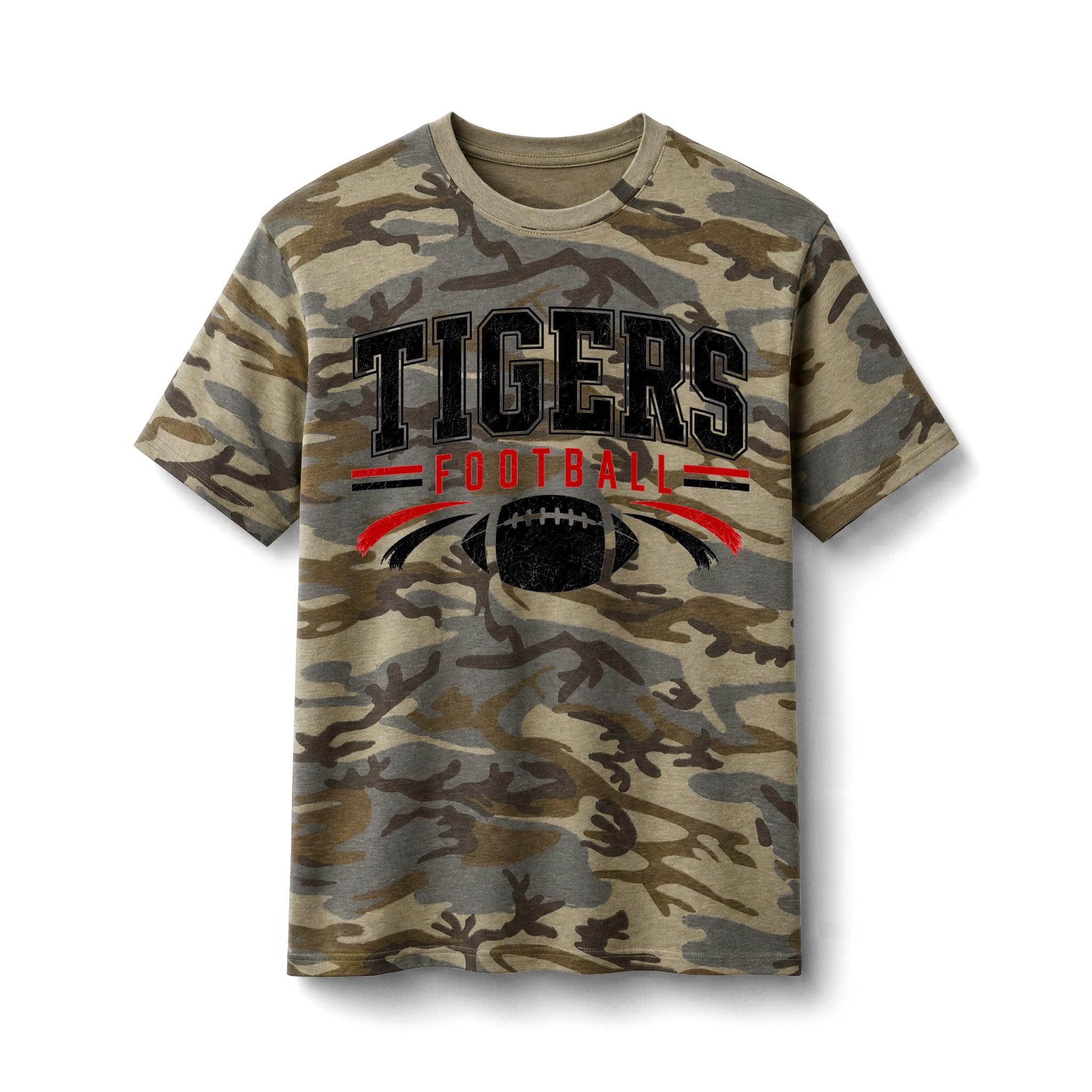 Tigers Football Camo Tee