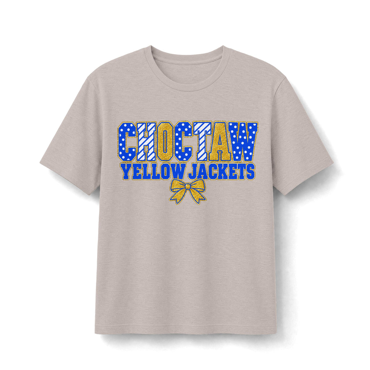 Choctaw Yellowjackets Blue & Gold Bow