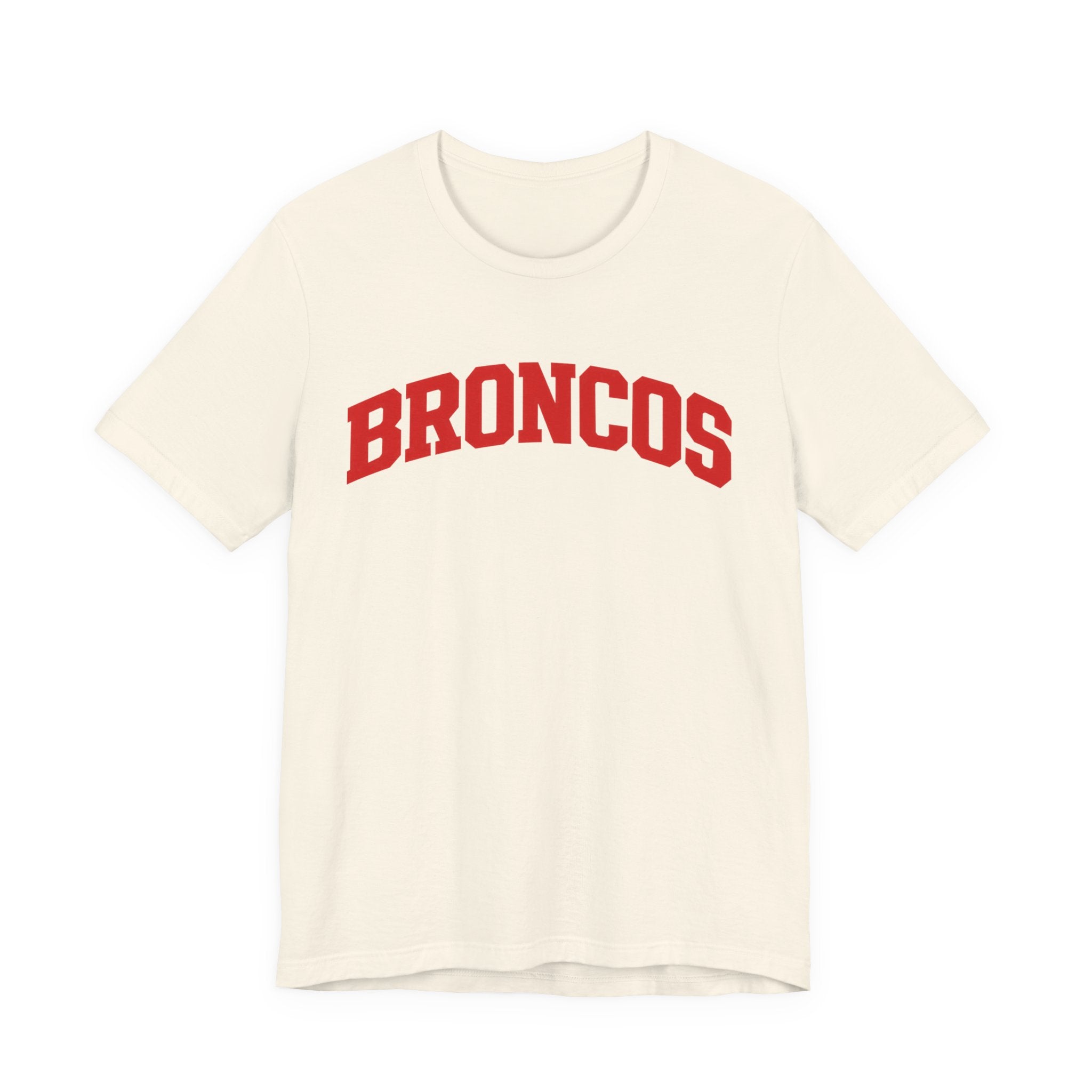 Broncos Classic Varsity T-Shirt - Red Lettering