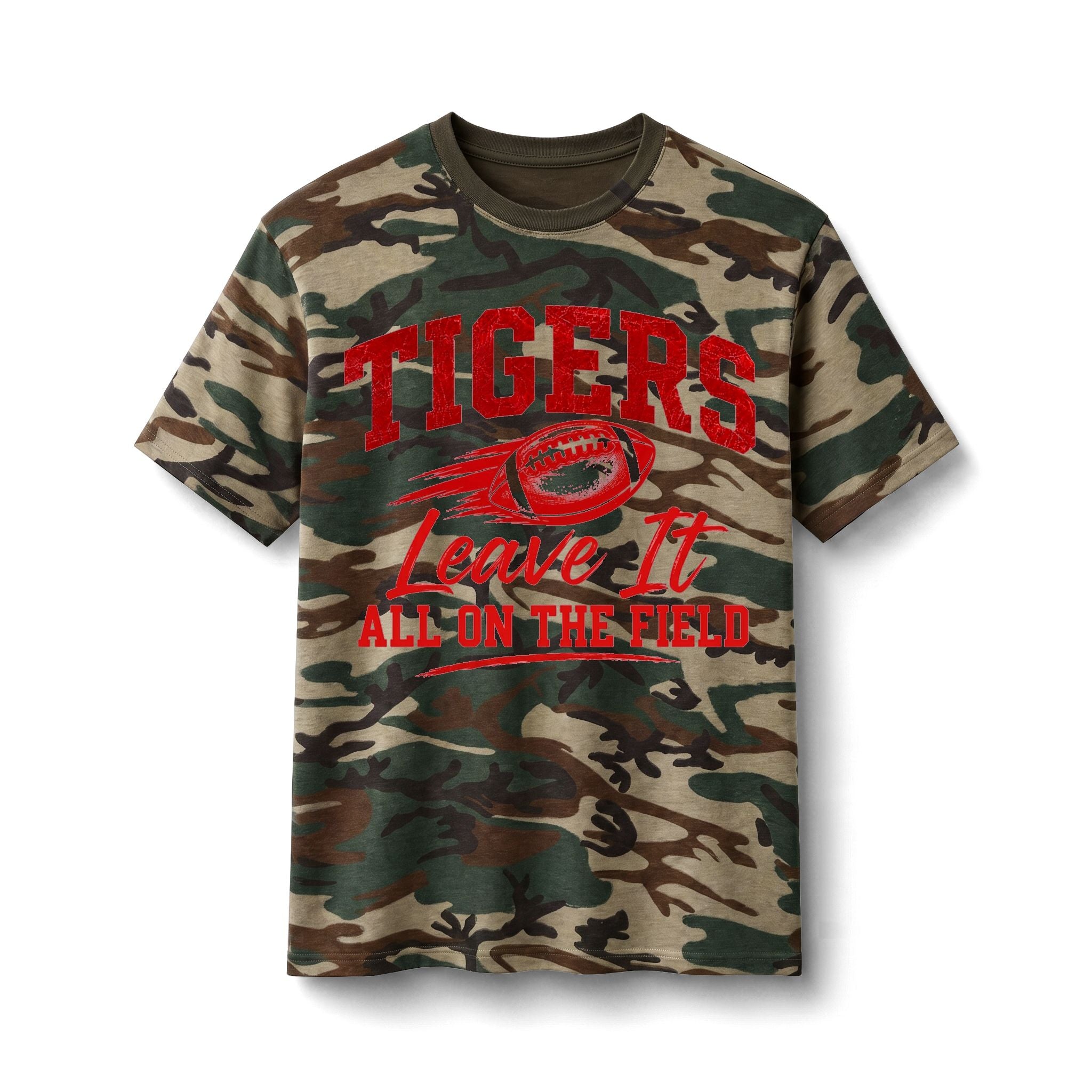 Tigers Leave It All on the Field Camo Tee
