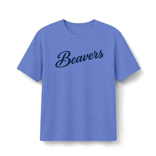 Beavers Script Tee - Vintage Script Collegiate Bella+Canvas CVC