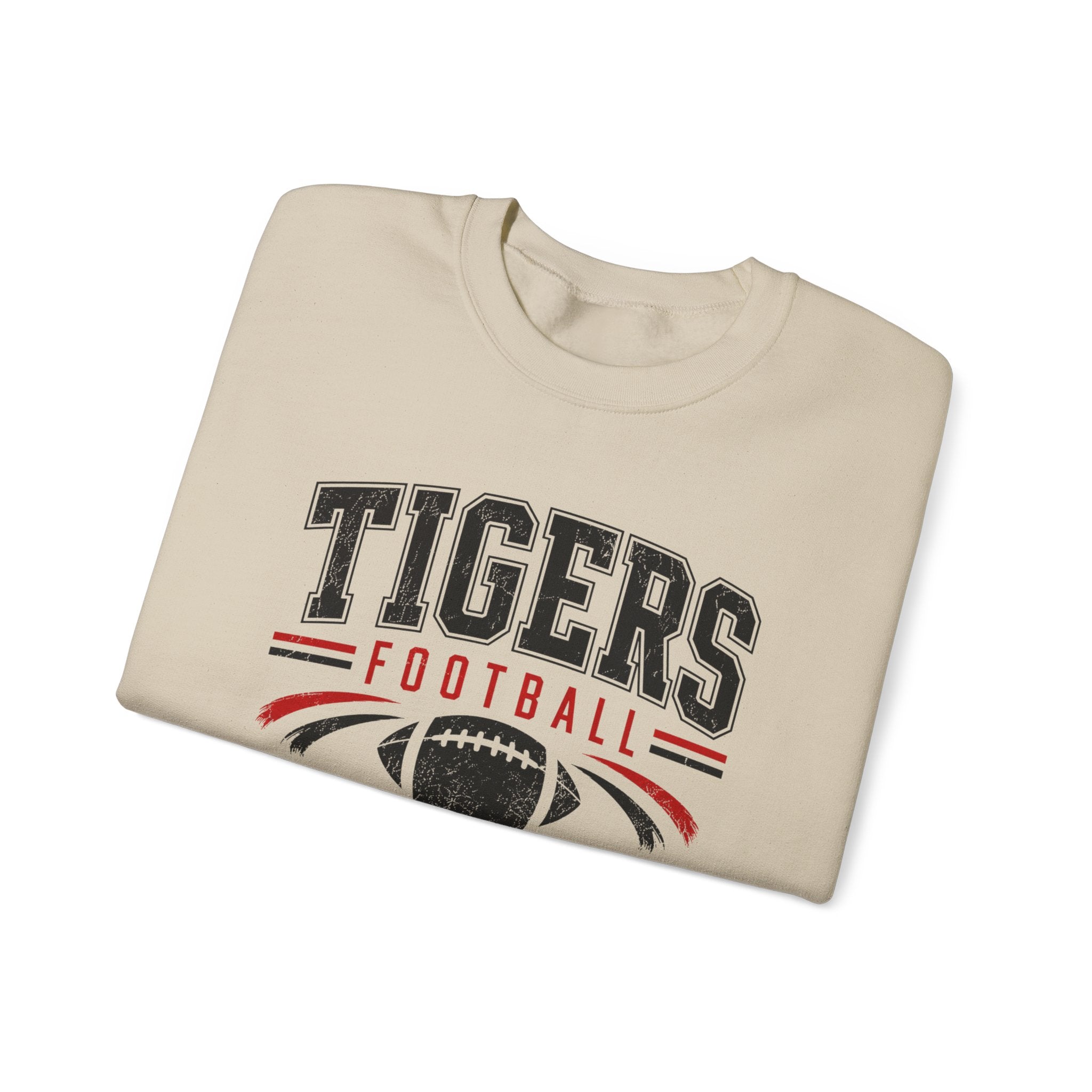 Tigers Football Vintage Logo Sweatshirt | Team Spirit Pullover