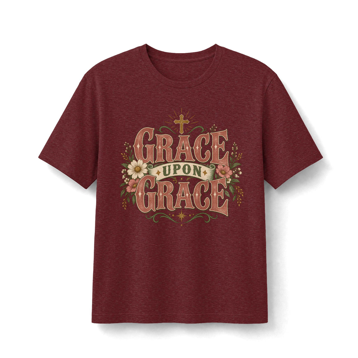 Grace Upon Grace Vintage Floral Faith Tee