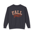 Fall Y'all Checkerboard Lightweight Crewneck Sweatshirt