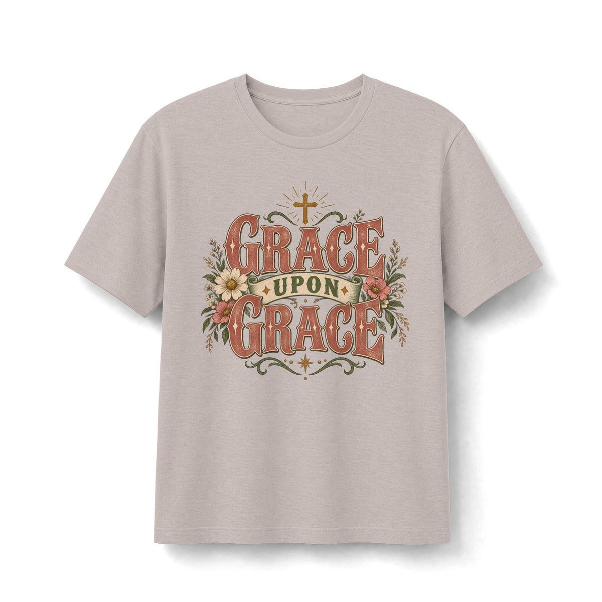 Grace Upon Grace Vintage Floral Faith Tee