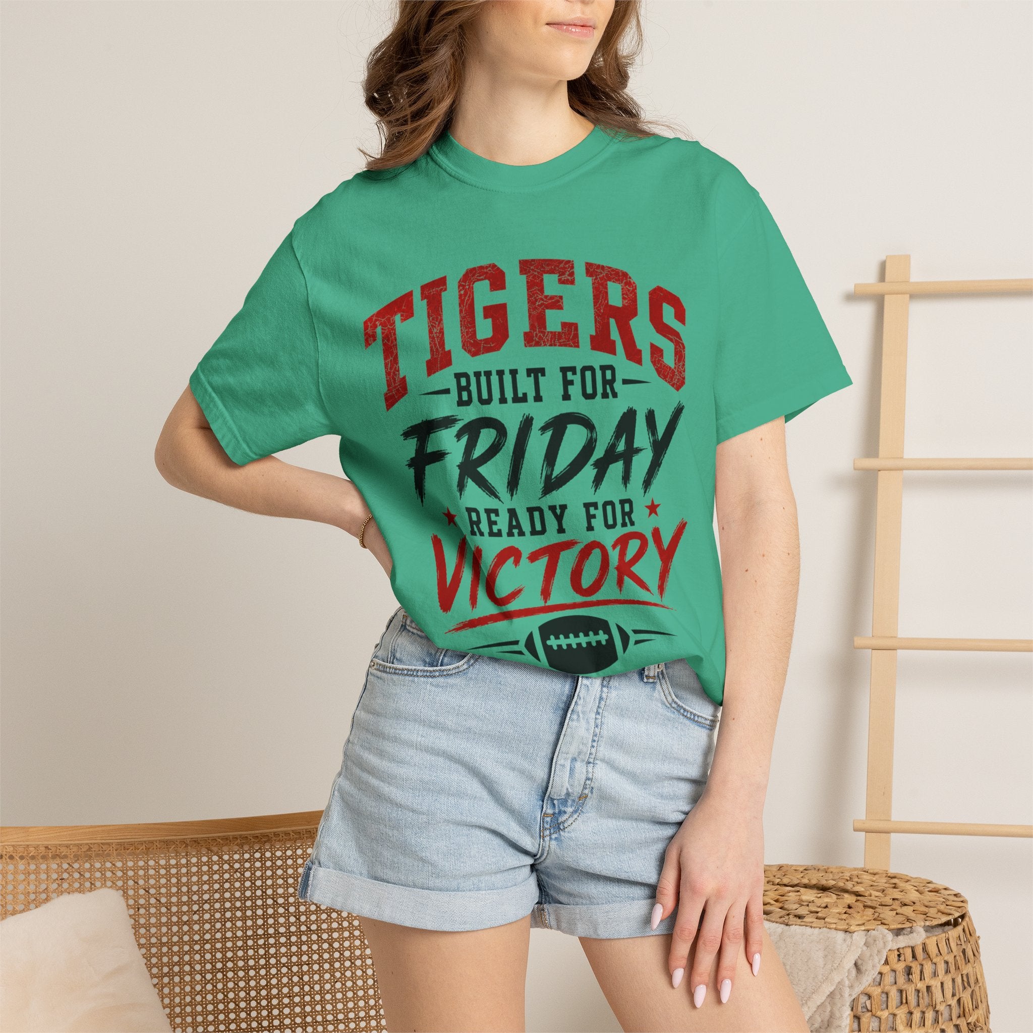Tigers Built for Friday Football T-Shirt — Ready for Victory