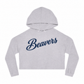 Beavers Script Cropped Hoodie