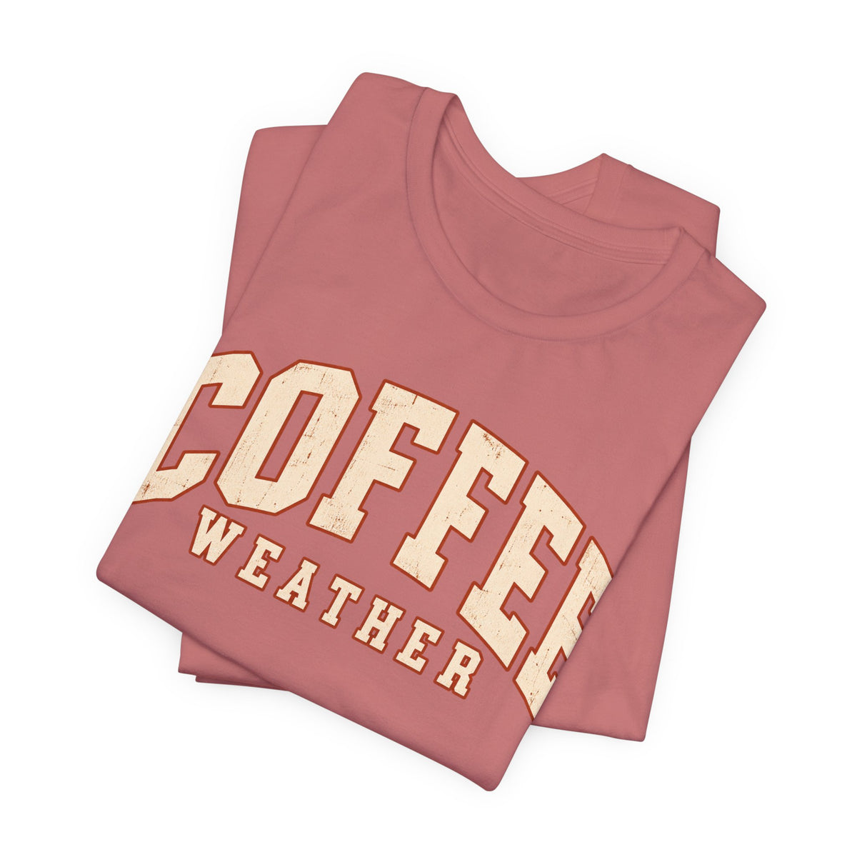Coffee Weather T-Shirt - Vintage Collegiate Fall Graphic Tee