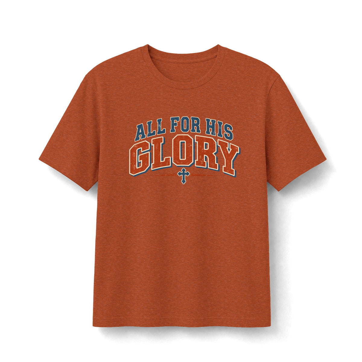 All for His Glory Retro Christian T-Shirt