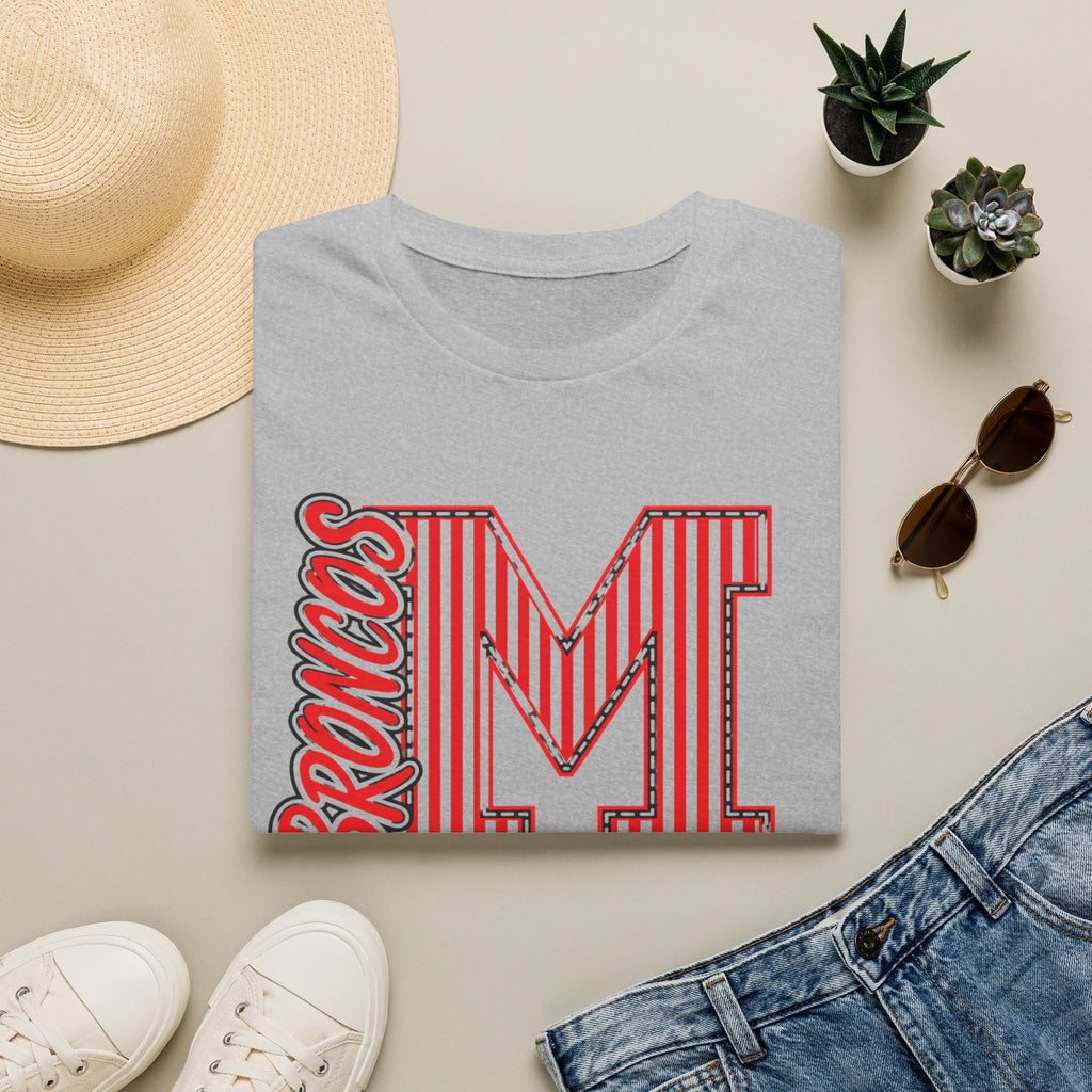 Broncos Varsity "M" Tee - Retro Letter Graphic T-Shirt