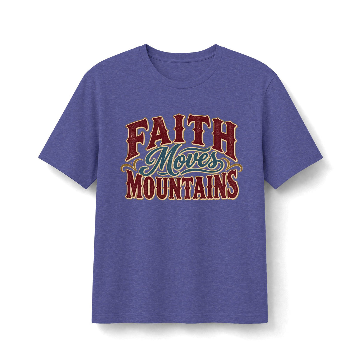 Faith Moves Mountains Vintage Christian T-Shirt
