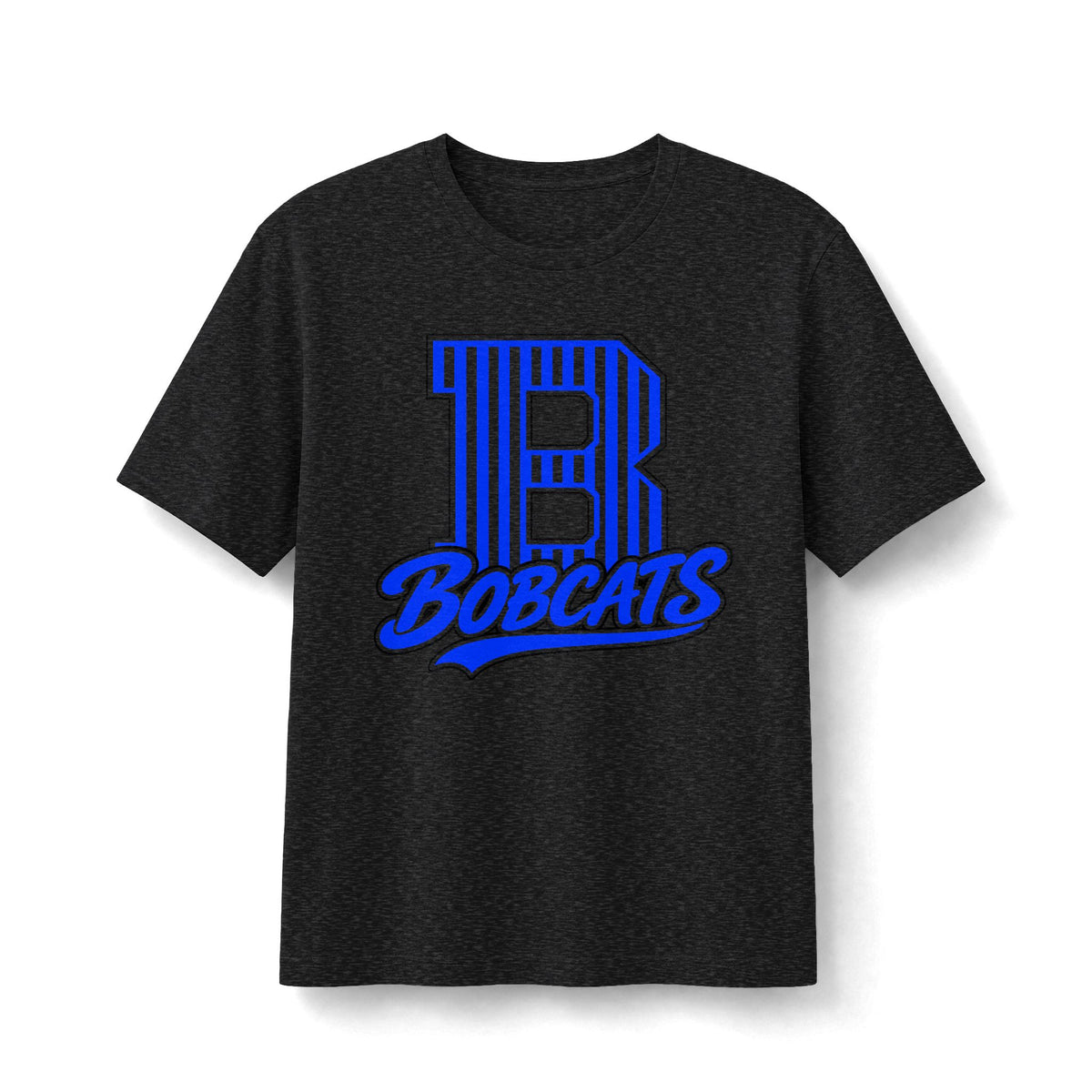 Bobcats Striped Varsity B Graphic Bella+Canvas Tee