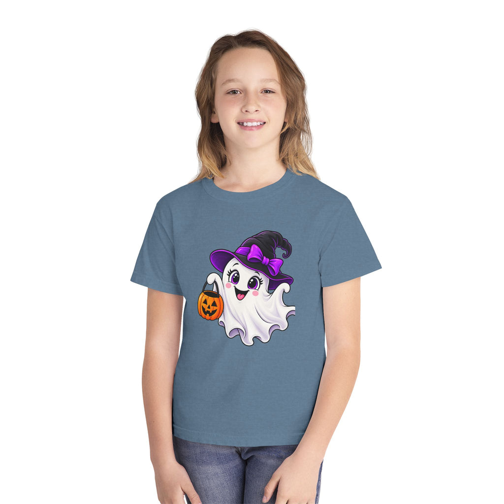 Little Boo Halloween T-Shirt - Cute Ghost Youth Shirt