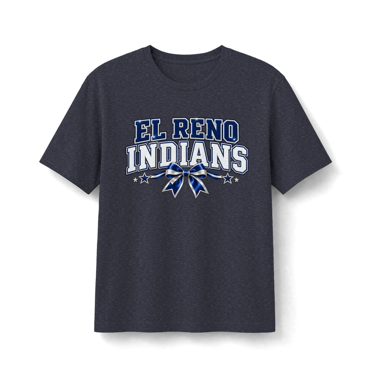 El Reno Indians Navy & White Game Day Tee