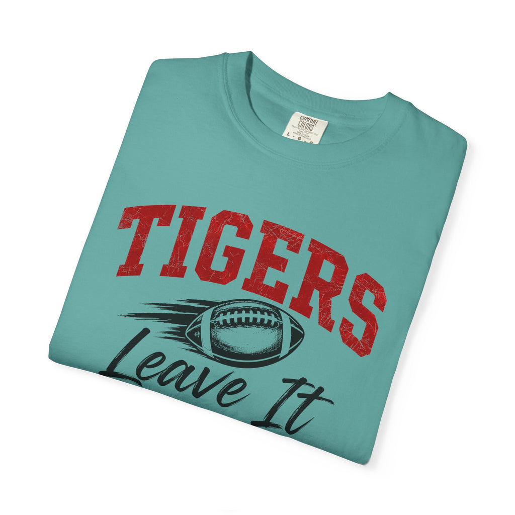 Tigers Leave It All on the Field/Comfort Colors Football Tee