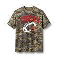 TIGERS Football Heart Camo Tee