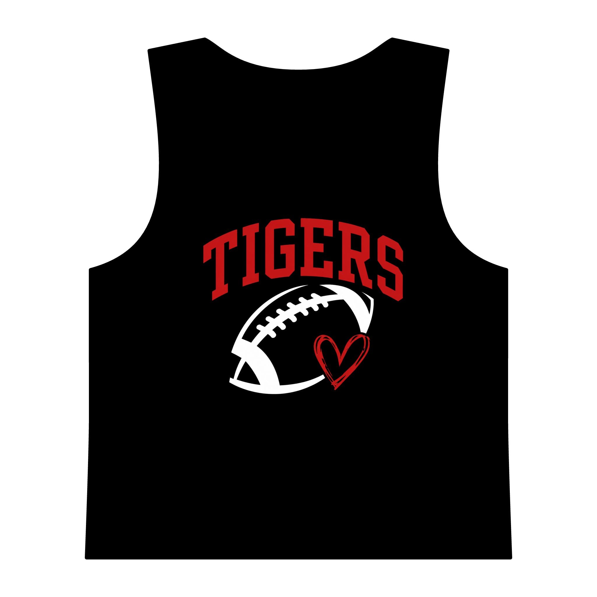 TIGERS Football Women's Active Crop Tank