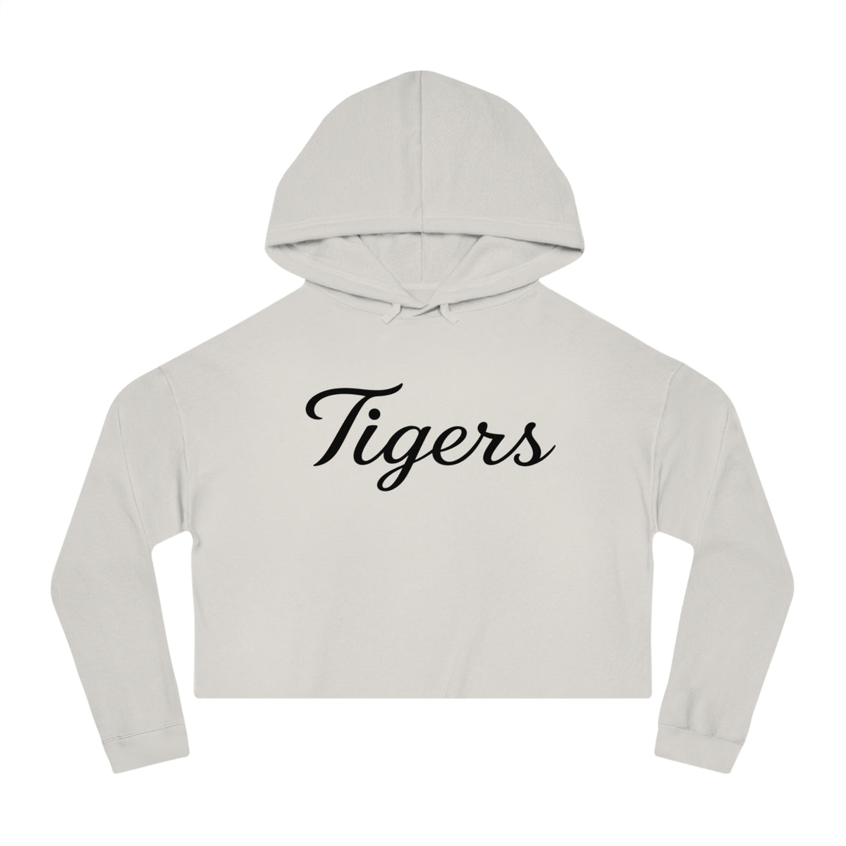 Tigers Script Cropped Hoodie