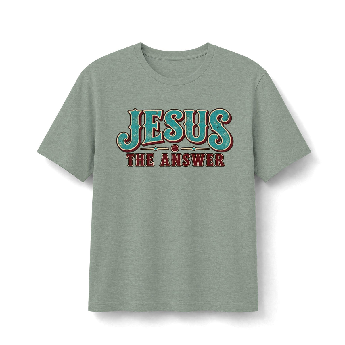 Jesus Is the Answer Retro Christian T-Shirt
