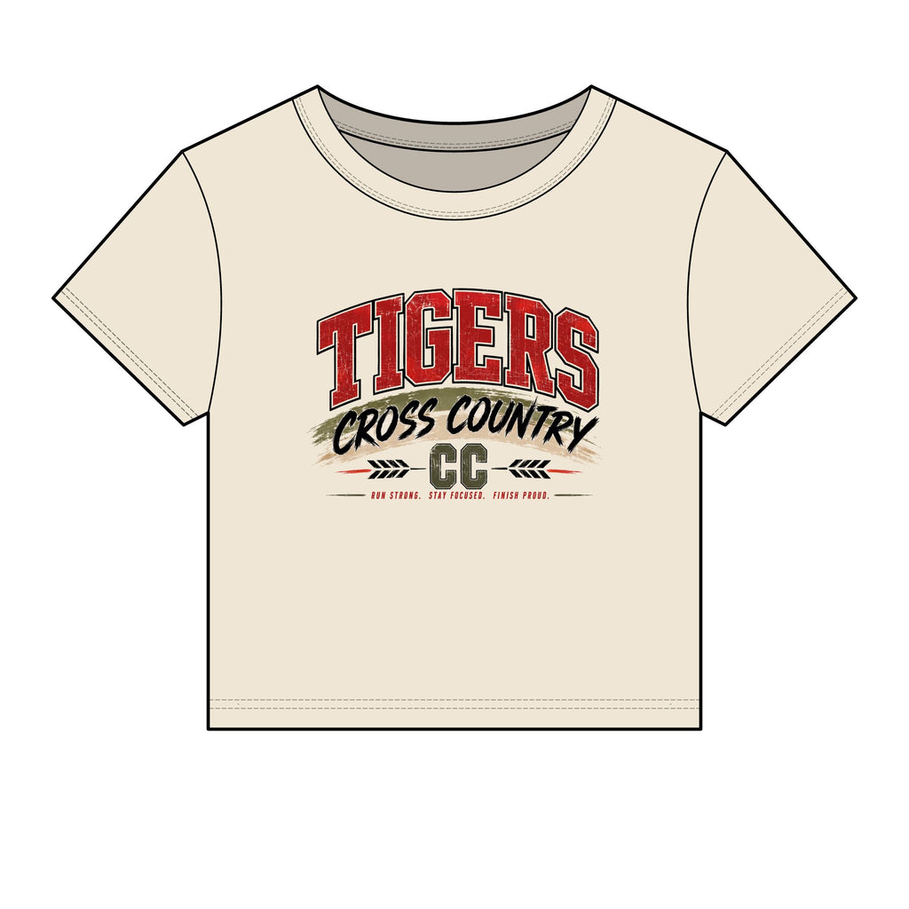Tigers Cross Country Women's Crop Tee