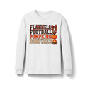 Fall Flannels Football Pumpkins Bonfires Long Sleeve Tee