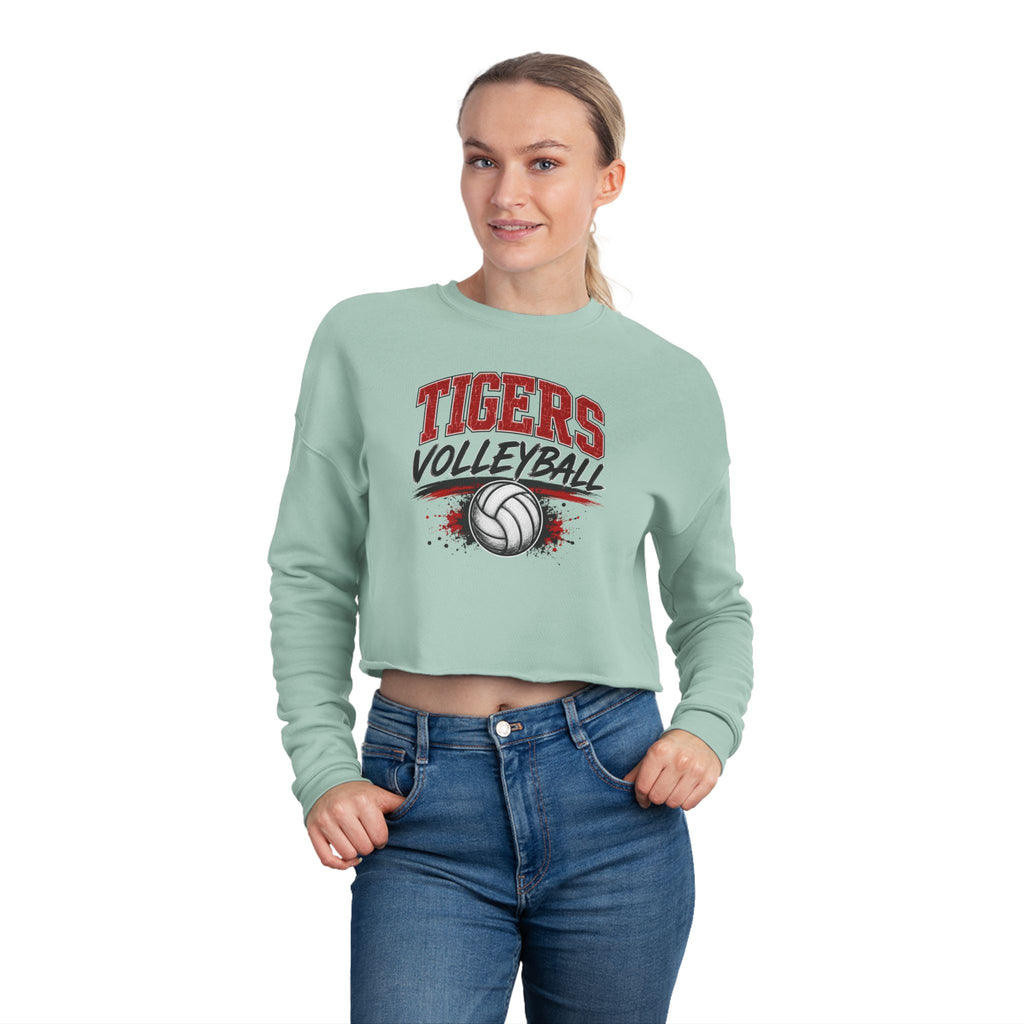 Tigers Volleyball Cropped Sweatshirt