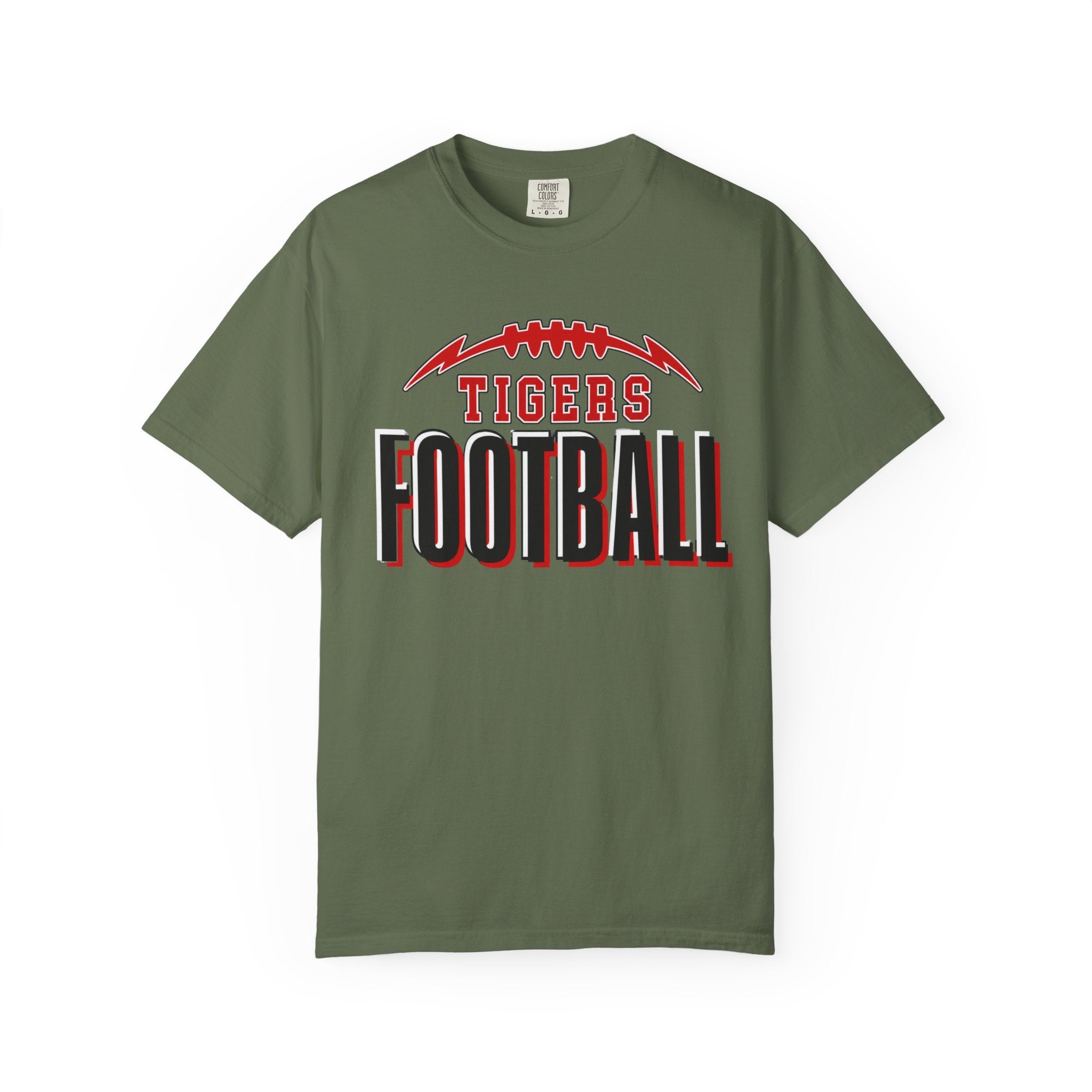 Tigers Football Comfort Colors Tee