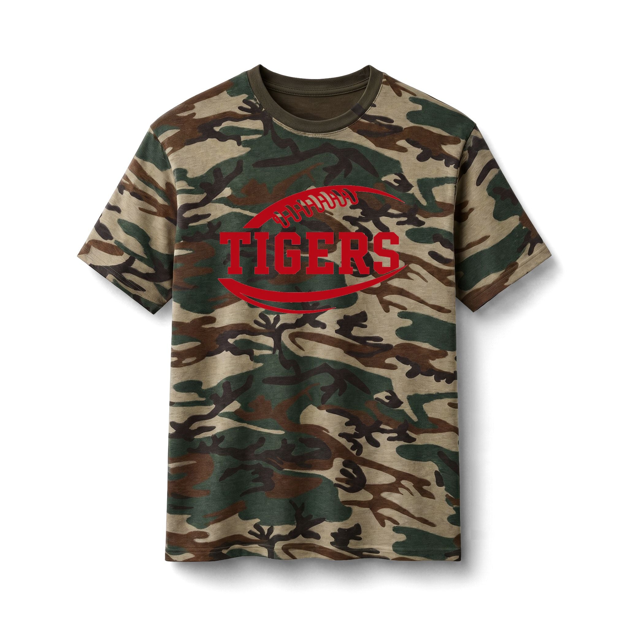 Tigers Football Camo Tee
