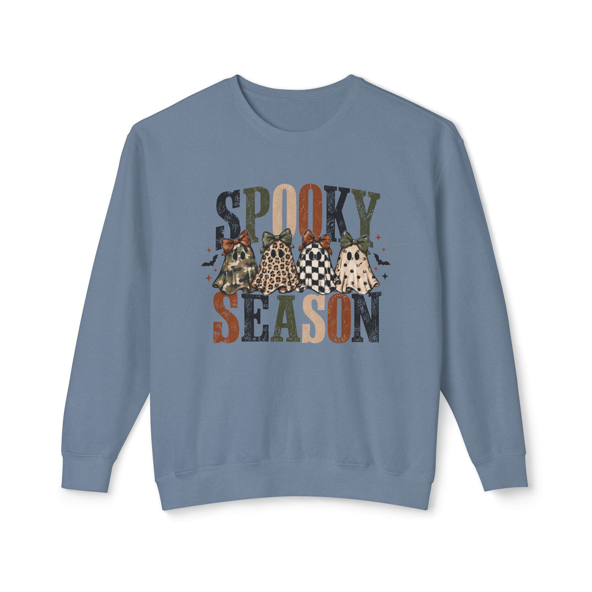 Spooky Season Ghosts Lightweight Crewneck Sweatshirt