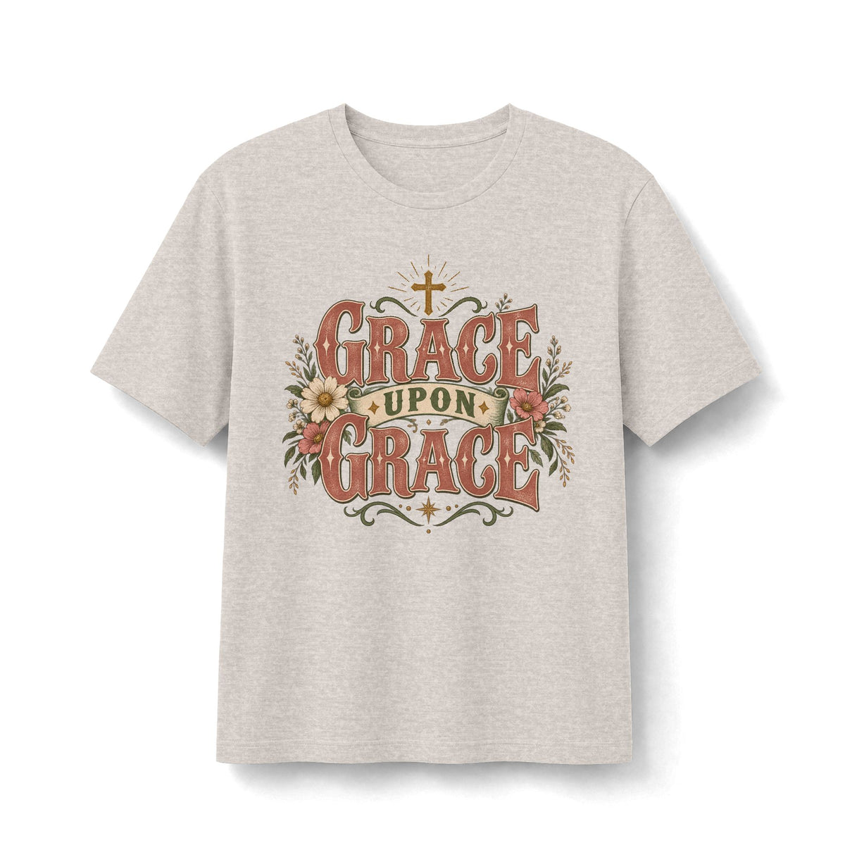 Grace Upon Grace Vintage Floral Faith Tee