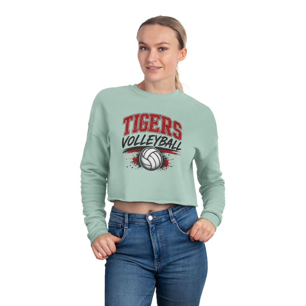 Tigers Volleyball Cropped Sweatshirt
