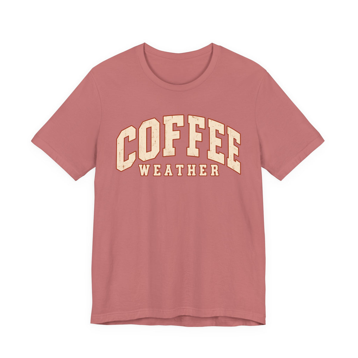 Coffee Weather T-Shirt - Vintage Collegiate Fall Graphic Tee