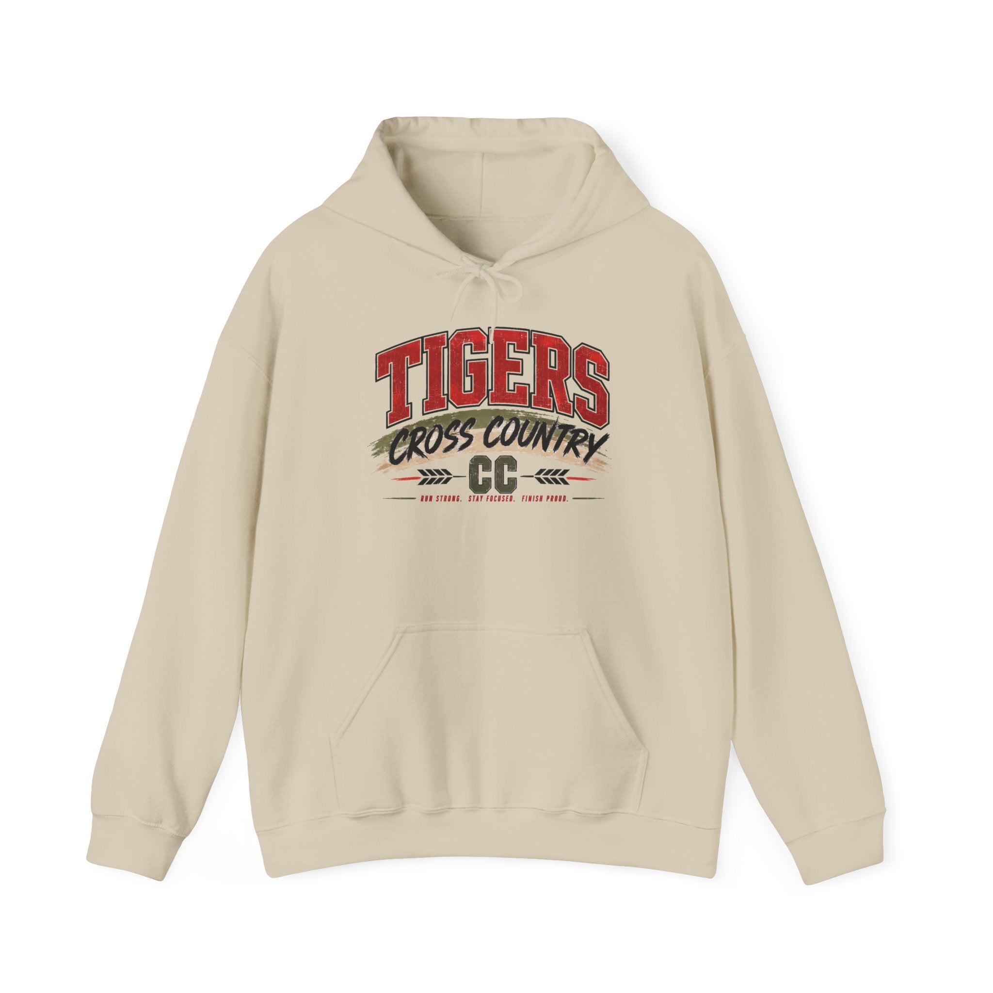 Tigers Cross Country Hoodie-Athletic Spirit Pullover