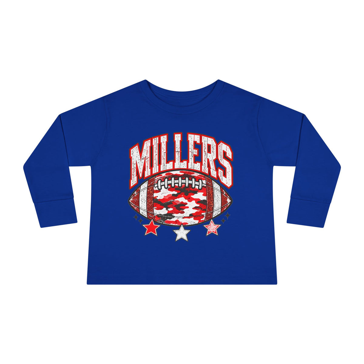 Little Millers Camo Football Toddler Long Sleeve Tee
