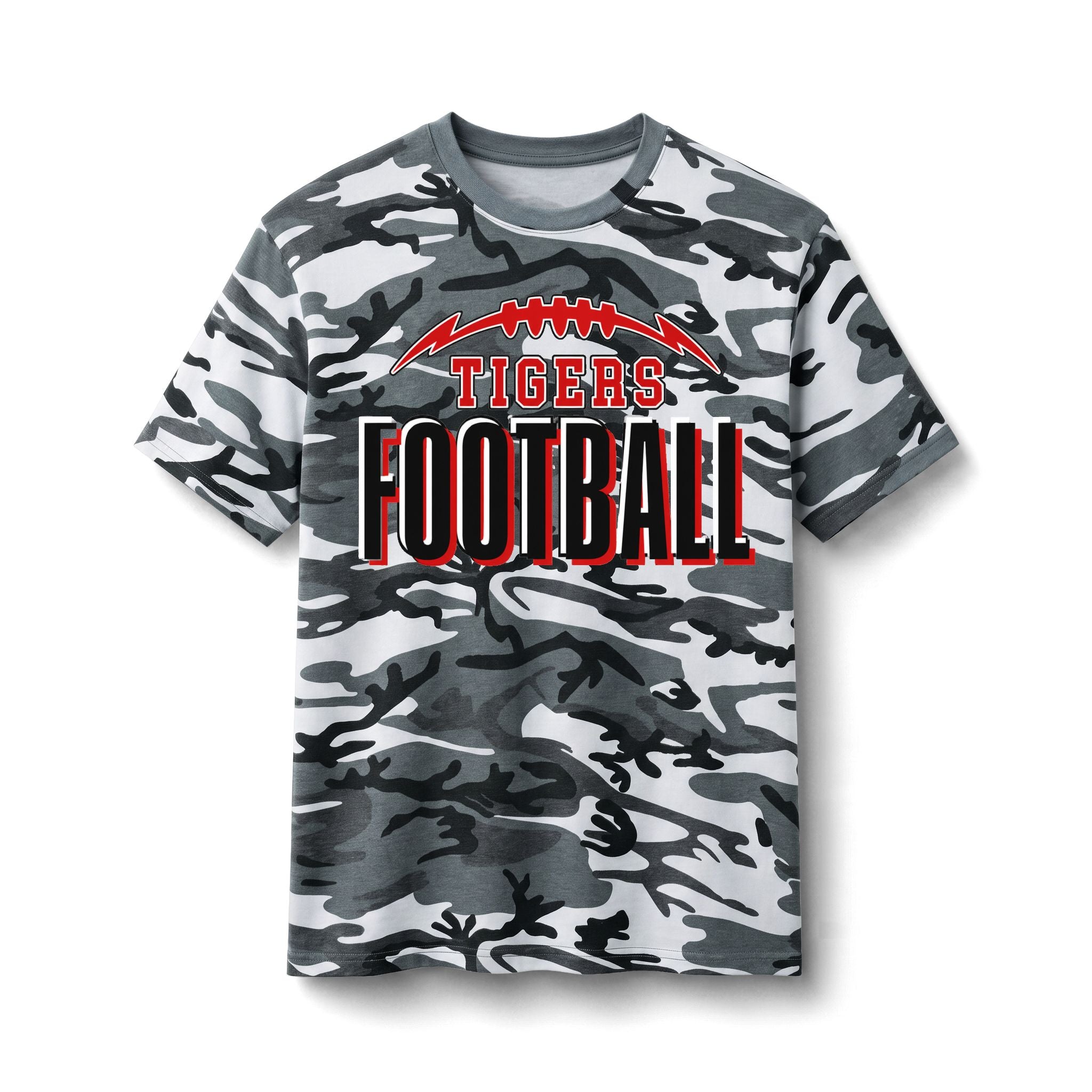 Tigers Football Camo Tee