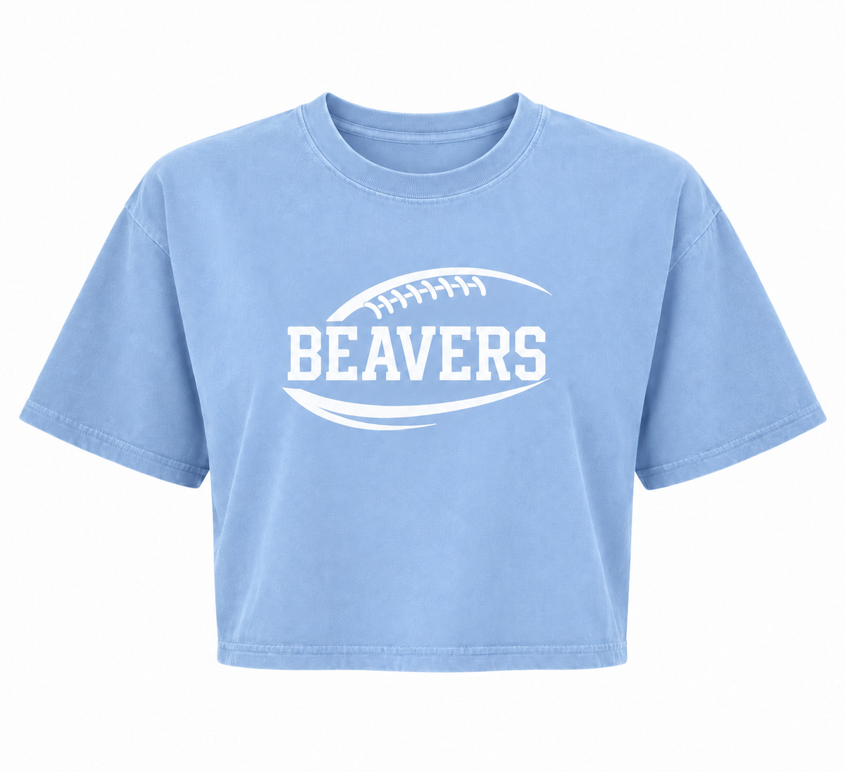 Beavers Football Garment-Dyed Crop Tee