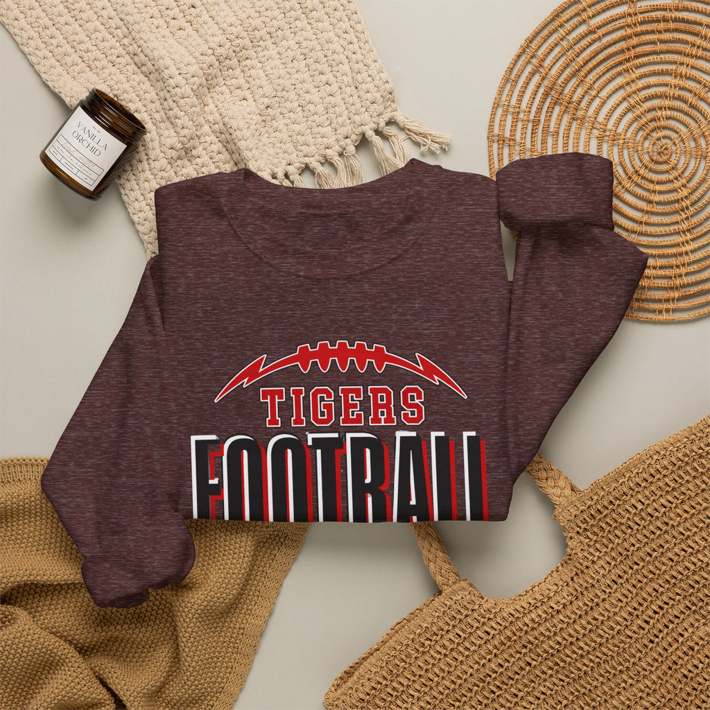 Tigers Football Crewneck Sweatshirt | Game Day Spirit Wear
