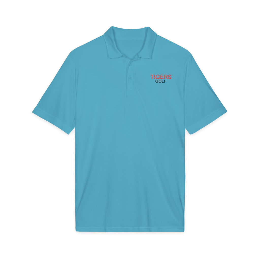 Tigers Golf Embroidered Polo - Red & Black